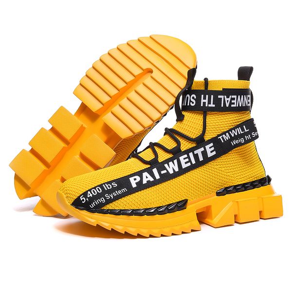 fashion popular flying woven sock shoes men high sneakers damping non-slip shoes men casual zapatos hombre sapatos, Black
fashion popular flying woven sock shoes men high sneakers damping non-slip shoes men casual zapatos hombre sapatos, Black