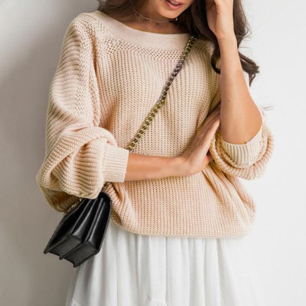 women backless button up knitted sweater casual long sleeve loose pullovers sweater ladies knitted oversize pull femme, White;black
women backless button up knitted sweater casual long sleeve loose pullovers sweater ladies knitted oversize pull femme, White;black