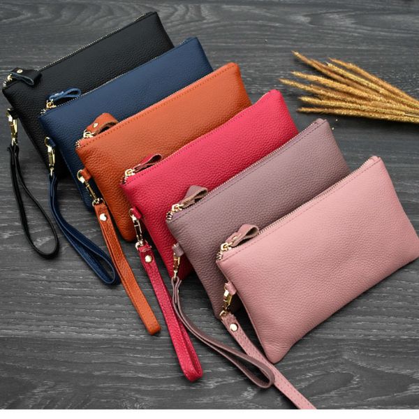 real cow genuine leather wallet women mini handbag purse card id phone holder zipper clutch evening bags small wristlet wallets, Red;black
real cow genuine leather wallet women mini handbag purse card id phone holder zipper clutch evening bags small wristlet wallets, Red;black