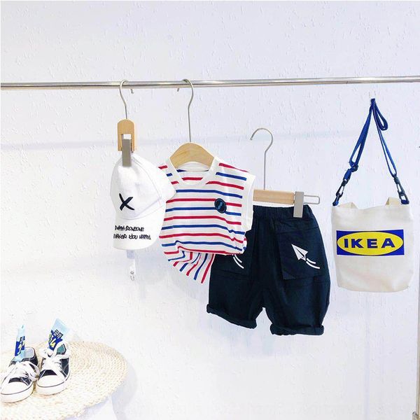 wear children's clothing armless vest 2020 new korean casual striped children's baby's fashionable vest, Blue
wear children's clothing armless vest 2020 new korean casual striped children's baby's fashionable vest, Blue