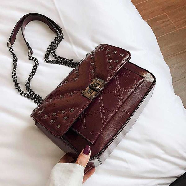 rivet chain small crossbody bags for women 2020 shoulder messenger bag lady luxury handbags sac a main
rivet chain small crossbody bags for women 2020 shoulder messenger bag lady luxury handbags sac a main