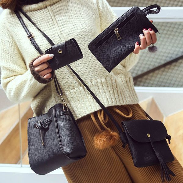2020 new women's handbag korean fringed shoulder bun mother and daughter four-piece messenger mobile phone coin purse
2020 new women's handbag korean fringed shoulder bun mother and daughter four-piece messenger mobile phone coin purse