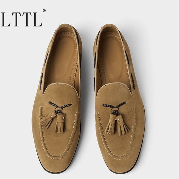 lttl new handmade brown suede shoes men tassel loafers fashion summer casual man shoes brand dress men's slipper prom shoe, Black
lttl new handmade brown suede shoes men tassel loafers fashion summer casual man shoes brand dress men's slipper prom shoe, Black