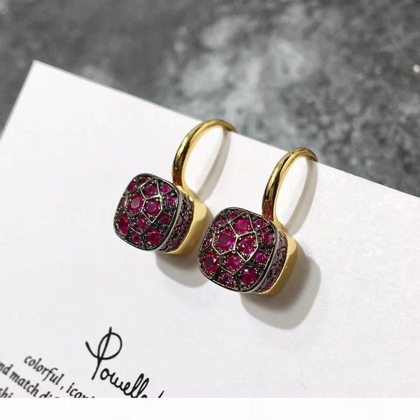 r 2018 fashion agilent pure copper material micro -inlaid zircon earrings honeycomb color diamond ear hook female earrings, Golden
r 2018 fashion agilent pure copper material micro -inlaid zircon earrings honeycomb color diamond ear hook female earrings, Golden