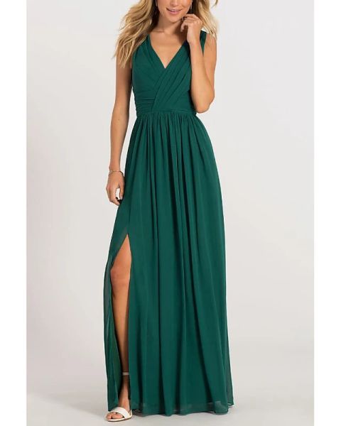 a-line elegant formal evening dress v neck sleeveless floor length chiffon with pleats split front, Black;red
a-line elegant formal evening dress v neck sleeveless floor length chiffon with pleats split front, Black;red