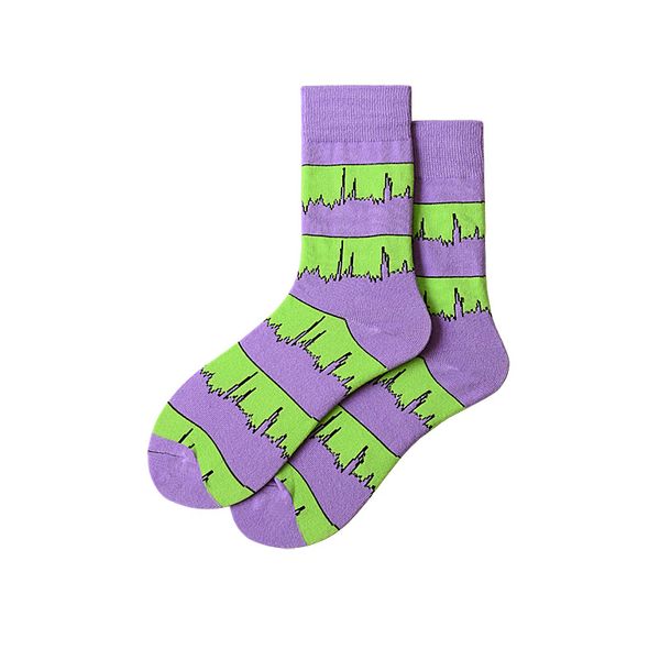 patchwork men's sock wave striped man socks purple crew casual cotton sox japanese autumn winter classic skarpetki, Black
patchwork men's sock wave striped man socks purple crew casual cotton sox japanese autumn winter classic skarpetki, Black