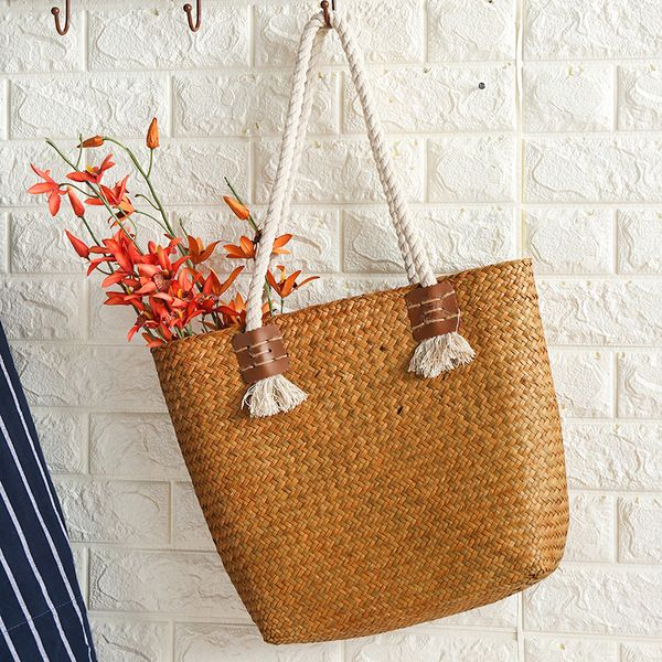 vintage straw bags rattan women shoulder bags wicker woven famale handbags bamboo large capacity totes casaul summer beach purse
vintage straw bags rattan women shoulder bags wicker woven famale handbags bamboo large capacity totes casaul summer beach purse