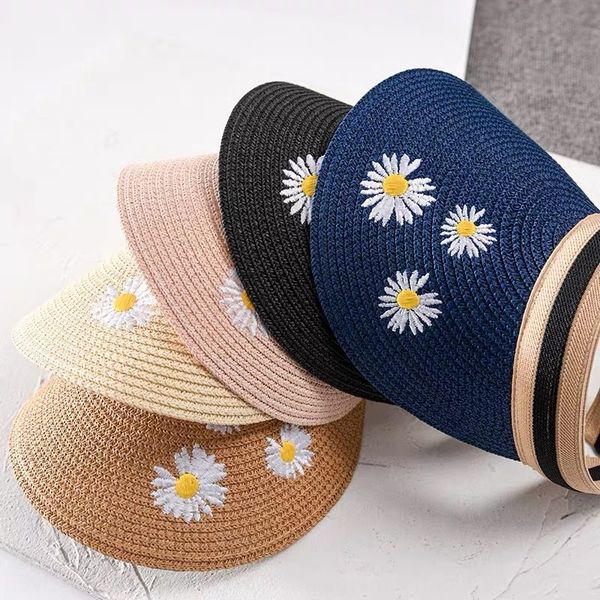 0trnh little daisy embroidered sun empty sun big brim fake hat fake hatface-covering beach holiday hat female fashion parent-child style, Blue;gray
0trnh little daisy embroidered sun empty sun big brim fake hat fake hatface-covering beach holiday hat female fashion parent-child style, Blue;gray