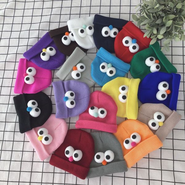 ins children's new fashionable solid color big eyes cute knitted warm warm hat cap baby cap baby hat, Blue;gray
ins children's new fashionable solid color big eyes cute knitted warm warm hat cap baby cap baby hat, Blue;gray