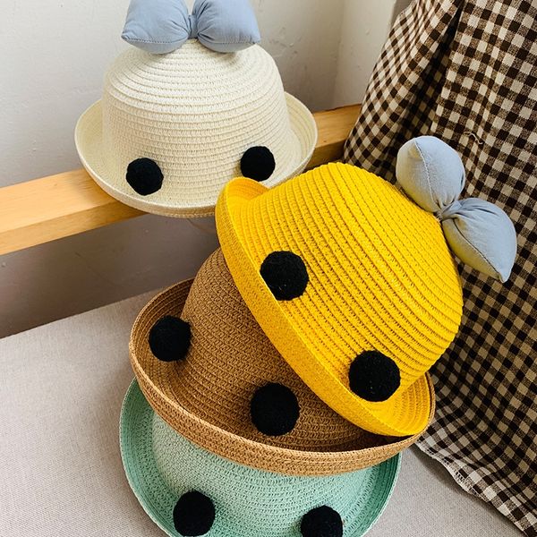 qiu nanxia bucket bucket straw fisherman babies' beach travel sun sun bow fisherman hat cute children's straw hat, Blue;gray
qiu nanxia bucket bucket straw fisherman babies' beach travel sun sun bow fisherman hat cute children's straw hat, Blue;gray
