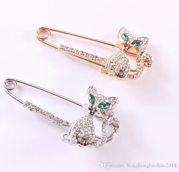 cute cat shape rhinestone brooch women girls animal suit lapel pin fashion jewelry accessories gift for love, Gray
cute cat shape rhinestone brooch women girls animal suit lapel pin fashion jewelry accessories gift for love, Gray