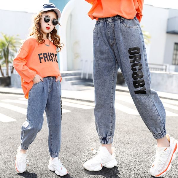 htkv9 girls' season loose denim 2020 new children's casual medium and large tight jeans casual pants jeans children's legging, Blue
htkv9 girls' season loose denim 2020 new children's casual medium and large tight jeans casual pants jeans children's legging, Blue