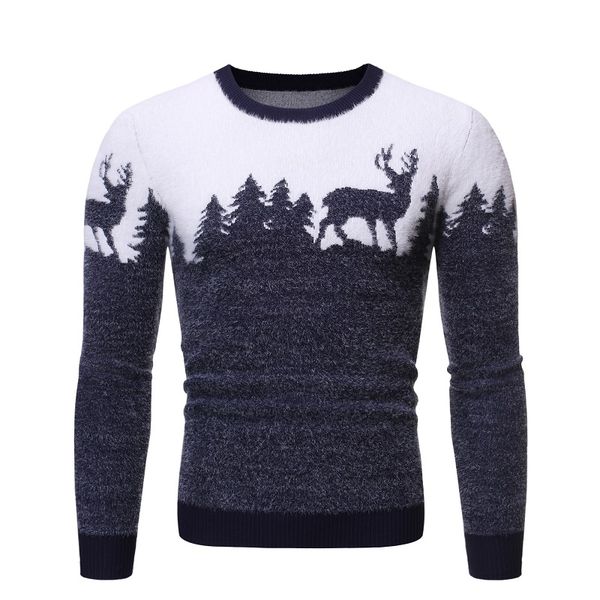 autumn knitted sweater men and women sika deer pattern fashion korean slim fit sweater pullovers teens tight male female, White;black
autumn knitted sweater men and women sika deer pattern fashion korean slim fit sweater pullovers teens tight male female, White;black