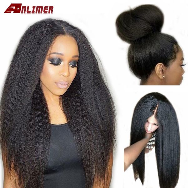 anlimer kinky straight wig glueless brazilian 150% lace front human hair wigs for black women pre plucked 13x4 remy yaki wig
anlimer kinky straight wig glueless brazilian 150% lace front human hair wigs for black women pre plucked 13x4 remy yaki wig