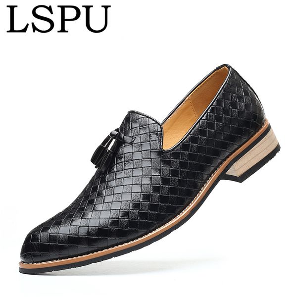 brand lspu pointed toe tassels menloafers slip on breathable casual men business shoes fashion formal men shoes plus size 38-47, Black
brand lspu pointed toe tassels menloafers slip on breathable casual men business shoes fashion formal men shoes plus size 38-47, Black