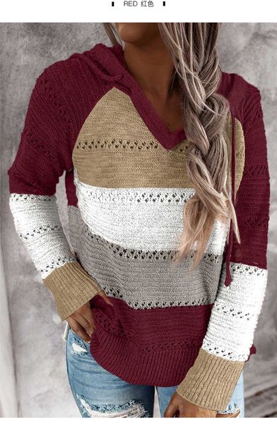 womens hollow out knit sweaters woman autumn winter hooded neck loose high fashion sweater woman patchwork clothes, White;black
womens hollow out knit sweaters woman autumn winter hooded neck loose high fashion sweater woman patchwork clothes, White;black