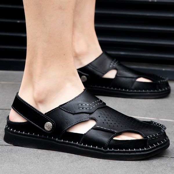 sandalia leather sandles sandalen para ete herren couro outdoor verano sport fashion for man work 2020 roman hombre playa beach, Black
sandalia leather sandles sandalen para ete herren couro outdoor verano sport fashion for man work 2020 roman hombre playa beach, Black