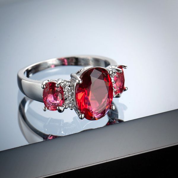 high-end cross-border jewelry european and american creative fashion womens red zircon jewelry wedding jewelry new ring, Silver
high-end cross-border jewelry european and american creative fashion womens red zircon jewelry wedding jewelry new ring, Silver