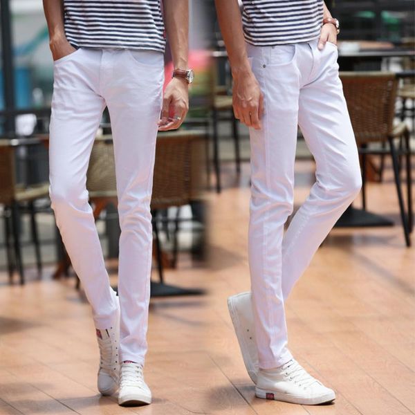 wholesale 2020 fashion casual white jeans men and young thin students feet pants elastic thin men's casual pencil pants, Blue
wholesale 2020 fashion casual white jeans men and young thin students feet pants elastic thin men's casual pencil pants, Blue