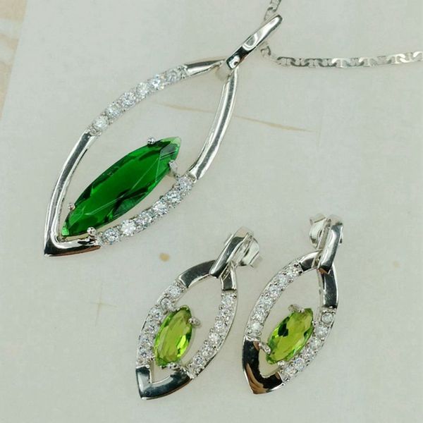 shunxunze first class products wedding jewelry sets (earring/pendant) for women dropshipping peridot cubic zirconia rhodium plated r883set, Silver
shunxunze first class products wedding jewelry sets (earring/pendant) for women dropshipping peridot cubic zirconia rhodium plated r883set, Silver