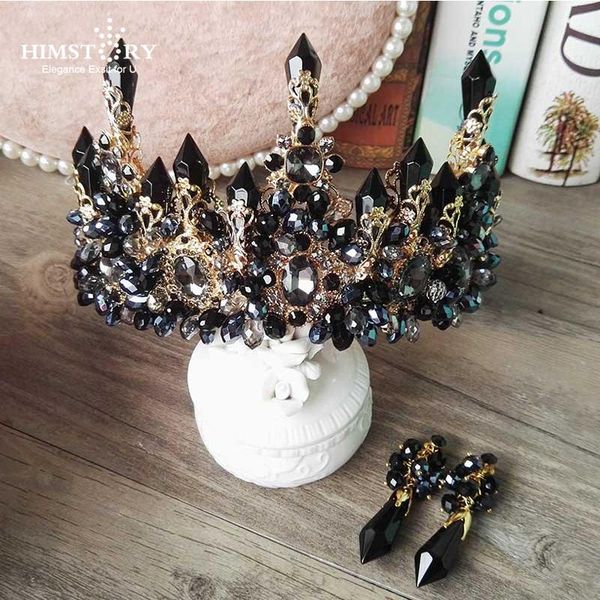 himstory oversize black baroque royal tiaras crown new luxury big european gorgeous crystal queen wedding hair accessories t200110, White;golden
himstory oversize black baroque royal tiaras crown new luxury big european gorgeous crystal queen wedding hair accessories t200110, White;golden