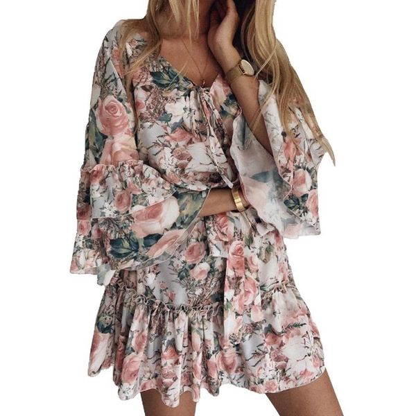 sleeve floral print ethnic summer beach female split stylish style women dress v-neck spaghetti strap beach dress, Black;gray
sleeve floral print ethnic summer beach female split stylish style women dress v-neck spaghetti strap beach dress, Black;gray