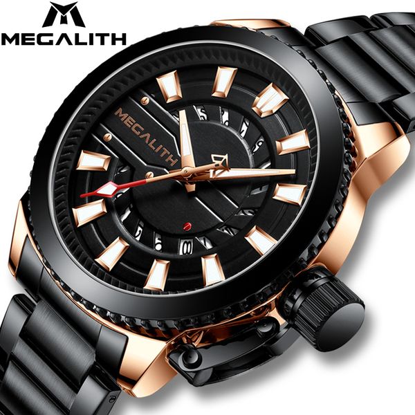wristwatches megalith sports watch men fashion quartz clock waterproof luminous mens watches stainless steel, Slivery;brown
wristwatches megalith sports watch men fashion quartz clock waterproof luminous mens watches stainless steel, Slivery;brown
