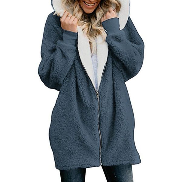 hooded parkas fleece fluffy zipper warm padded jacket women casual solid winter coat plus size 5xl female cozy oversized outwear, Black
hooded parkas fleece fluffy zipper warm padded jacket women casual solid winter coat plus size 5xl female cozy oversized outwear, Black