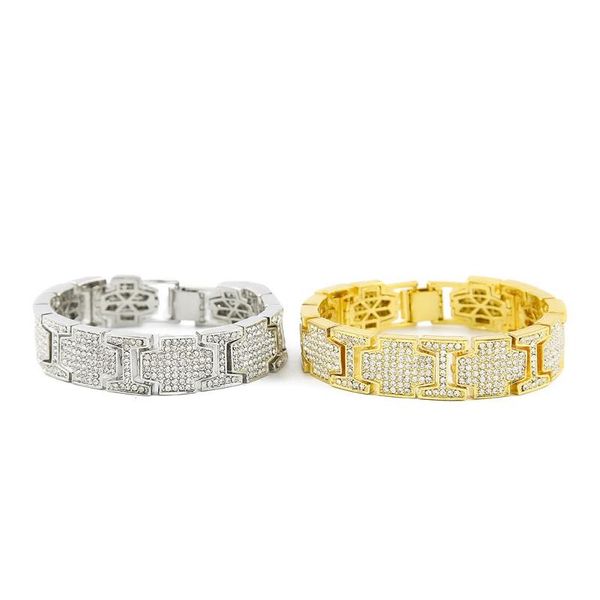 mens hip hop gold bracelets jewelry gold silver bracelet fashion simulation diamond crystal iced out bracelet, Black
mens hip hop gold bracelets jewelry gold silver bracelet fashion simulation diamond crystal iced out bracelet, Black
