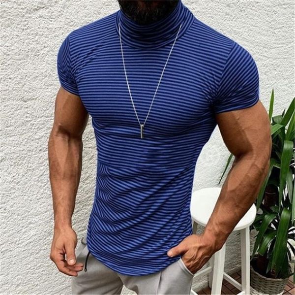 casual high neck short sleeve mens tess 20ss new man mens summer stripe designer tshirts, White;black
casual high neck short sleeve mens tess 20ss new man mens summer stripe designer tshirts, White;black