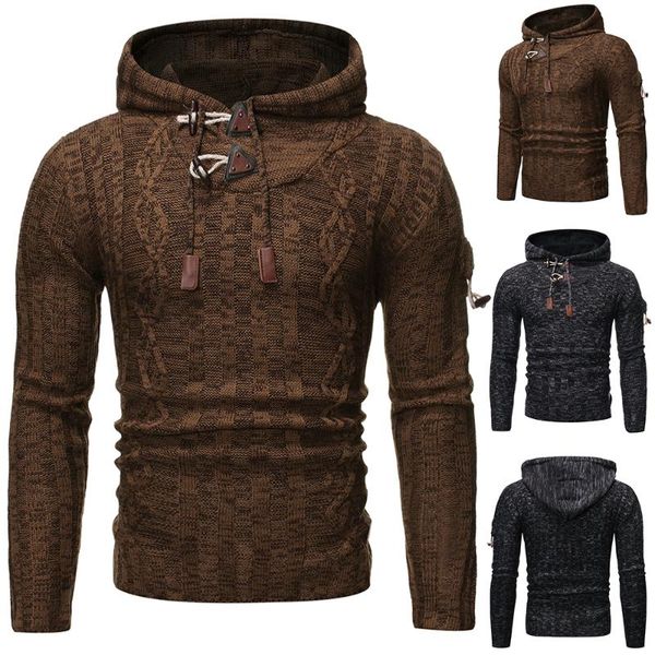 men's sweaters isurvivor2021 autumn and winter warm knitted sweater casual hooded pullover cotton twist pattern, White;black
men's sweaters isurvivor2021 autumn and winter warm knitted sweater casual hooded pullover cotton twist pattern, White;black