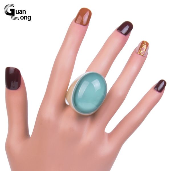 guanlong beautiful wedding/engagement rings for women jewelry party large finger ring for girls acrylic resin big simple ring, Golden;silver
guanlong beautiful wedding/engagement rings for women jewelry party large finger ring for girls acrylic resin big simple ring, Golden;silver