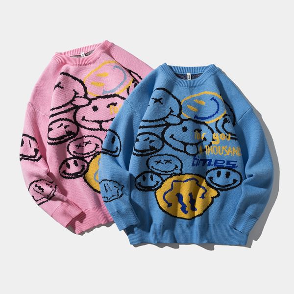winter streetwear thick sweater men clothes harajuku knitwear loose funny print hip hop couple sweater for men pullover casual, White;black
winter streetwear thick sweater men clothes harajuku knitwear loose funny print hip hop couple sweater for men pullover casual, White;black