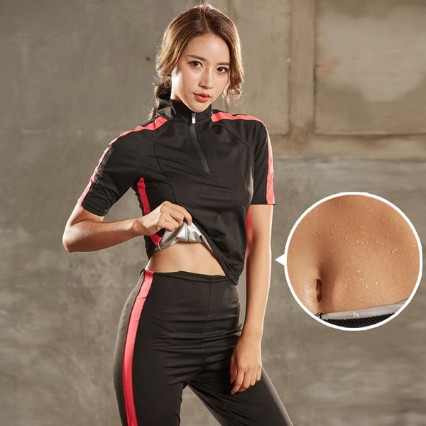 41gko summer sweat short-sleeved clothes sweat clothes women's suit sports sweat-wicking slimming slimming body super fitness suit body, White;black
41gko summer sweat short-sleeved clothes sweat clothes women's suit sports sweat-wicking slimming slimming body super fitness suit body, White;black