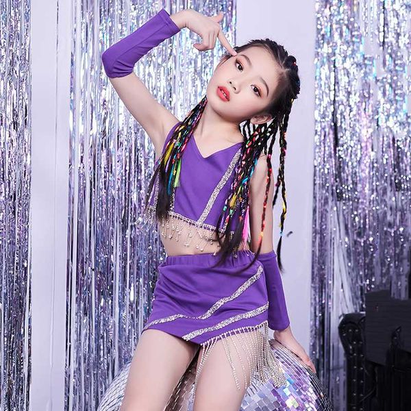 summer jazz dance clothes girls sequined fringe performance costume set street dancing outfit hip hop kids show stage wear l4310, Black;red
summer jazz dance clothes girls sequined fringe performance costume set street dancing outfit hip hop kids show stage wear l4310, Black;red