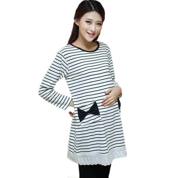 горячая продажа полосатый хлопок материнство рубашки осень кружева одежда для беременных плюс размер тонкий случайный с длинным рукавом повс, White
горячая продажа полосатый хлопок материнство рубашки осень кружева одежда для беременных плюс размер тонкий случайный с длинным рукавом повс, White