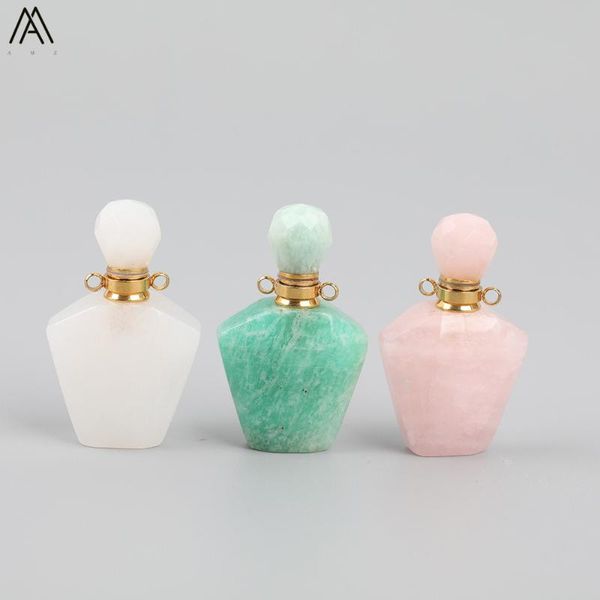 natural white jades amazon stone fan-shape perfume bottle pendant necklace women pink quartz gold essential oil bottle jewelry, Silver
natural white jades amazon stone fan-shape perfume bottle pendant necklace women pink quartz gold essential oil bottle jewelry, Silver