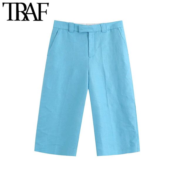 traf women chic fashion pockets straight midi shorts vintage high waist zipper female short pants pantalones mujer, White;black
traf women chic fashion pockets straight midi shorts vintage high waist zipper female short pants pantalones mujer, White;black
