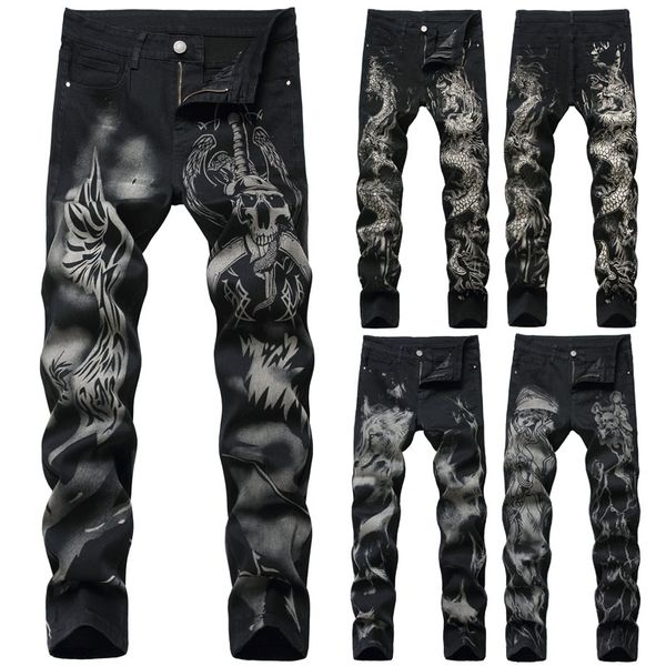 fashion men skinny jeans floral pant denim pant casual pants long men jeans slim fit, Blue
fashion men skinny jeans floral pant denim pant casual pants long men jeans slim fit, Blue