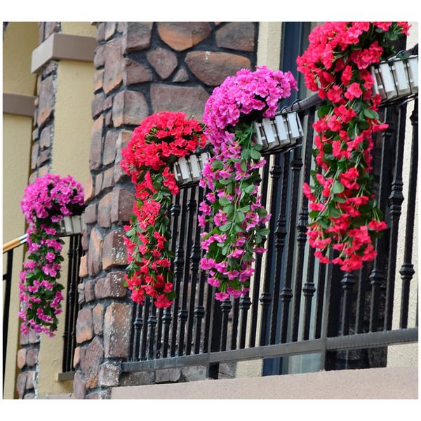 violet artificial ivy leaf garland vine fake faux foliage flower wall hanging basket orchid wedding party home decoration
violet artificial ivy leaf garland vine fake faux foliage flower wall hanging basket orchid wedding party home decoration