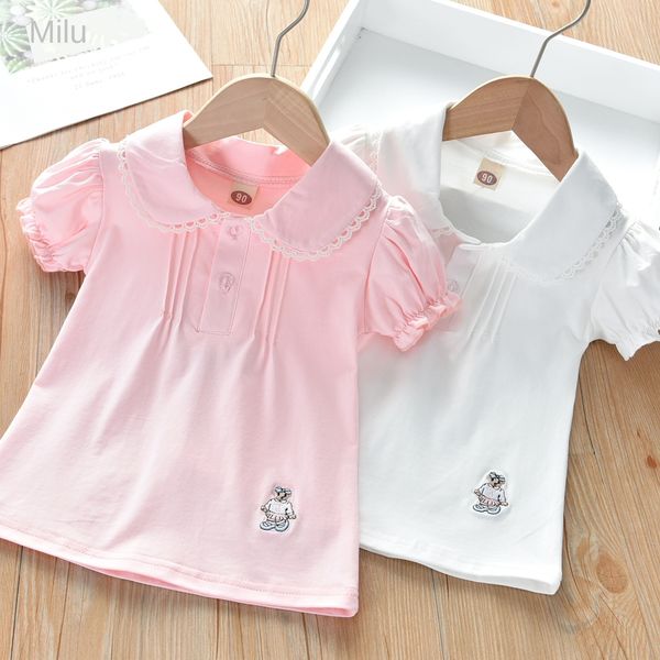 little bear summer clothing clothing girls short-sleeved t-shirt children's children's half-sleeved lapel polo shirt t-shirt, White;black
little bear summer clothing clothing girls short-sleeved t-shirt children's children's half-sleeved lapel polo shirt t-shirt, White;black