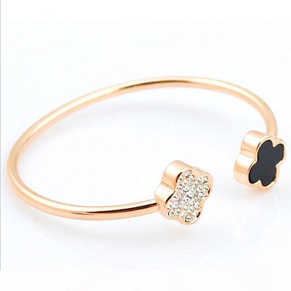 new korean version of korean bracelet fashion personality clover seiko high-quality female bracelet bracelet wholesale, Black
new korean version of korean bracelet fashion personality clover seiko high-quality female bracelet bracelet wholesale, Black