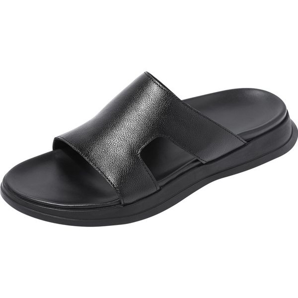 slipper mens fashion summer genuine leather outdoor anti-slip casual sandals slippers flip flops all-match cowhide spring, Black
slipper mens fashion summer genuine leather outdoor anti-slip casual sandals slippers flip flops all-match cowhide spring, Black