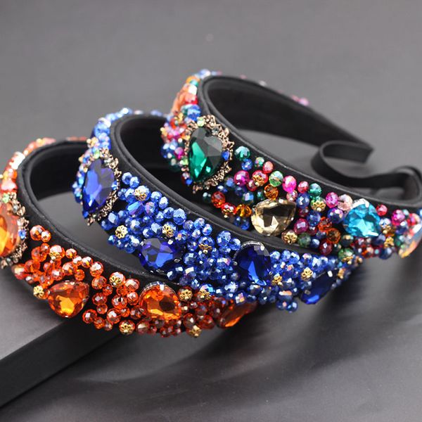 new baroque fashion exaggerated heart-shaped colorful crystal hair hoop party show travel gift hair accessories 683, Golden;silver 
new baroque fashion exaggerated heart-shaped colorful crystal hair hoop party show travel gift hair accessories 683, Golden;silver