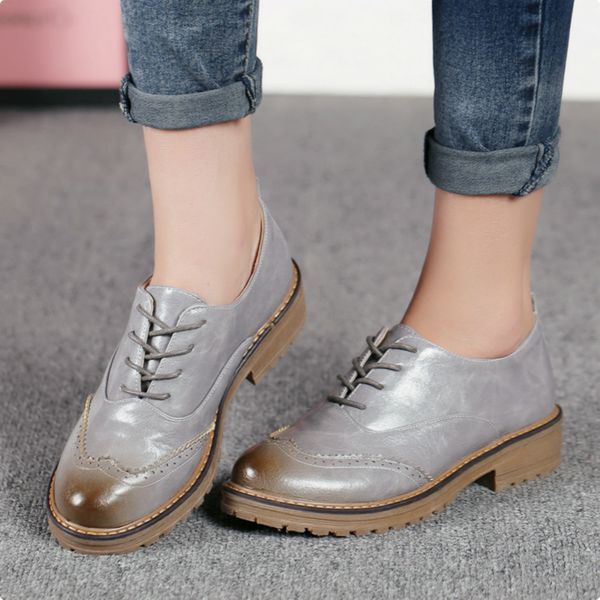 patent leather oxfords shoes woman casual vintage women flats shoes fashion spring autumn lace-up european lady flat, Black
patent leather oxfords shoes woman casual vintage women flats shoes fashion spring autumn lace-up european lady flat, Black