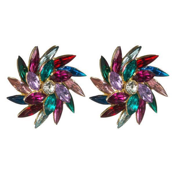 style creative design sense anticlockwise rotation rhinestone flower full diamond earrings women's fashion delicate earrings, Golden
style creative design sense anticlockwise rotation rhinestone flower full diamond earrings women's fashion delicate earrings, Golden