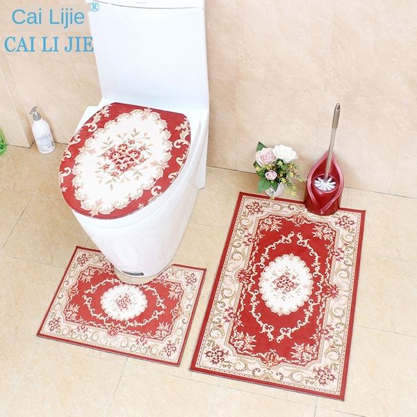 european-style bathroom crystal carpet mat carpet classical crystal velvet anti-skid bathroom mat toilet three-piece set
european-style bathroom crystal carpet mat carpet classical crystal velvet anti-skid bathroom mat toilet three-piece set