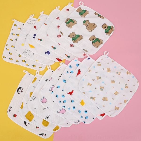 cotton candy 25*25 four-layer cotton bubble yarn baby square printed cartoon handkerchief baby handkerchief towel absorbent towel
cotton candy 25*25 four-layer cotton bubble yarn baby square printed cartoon handkerchief baby handkerchief towel absorbent towel