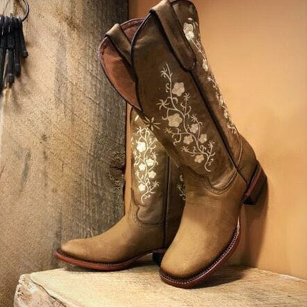 women embroidery mid-calf boots 2020 woman warm female casual women's low heels ladies winter fashion shoes plus size 35-43, Black
women embroidery mid-calf boots 2020 woman warm female casual women's low heels ladies winter fashion shoes plus size 35-43, Black