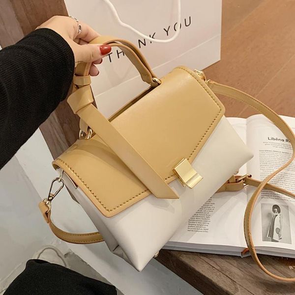contrast color tote bag 2020 fashionnew leather women's designer handbag high capacity flap shoulder messenger bag
contrast color tote bag 2020 fashionnew leather women's designer handbag high capacity flap shoulder messenger bag